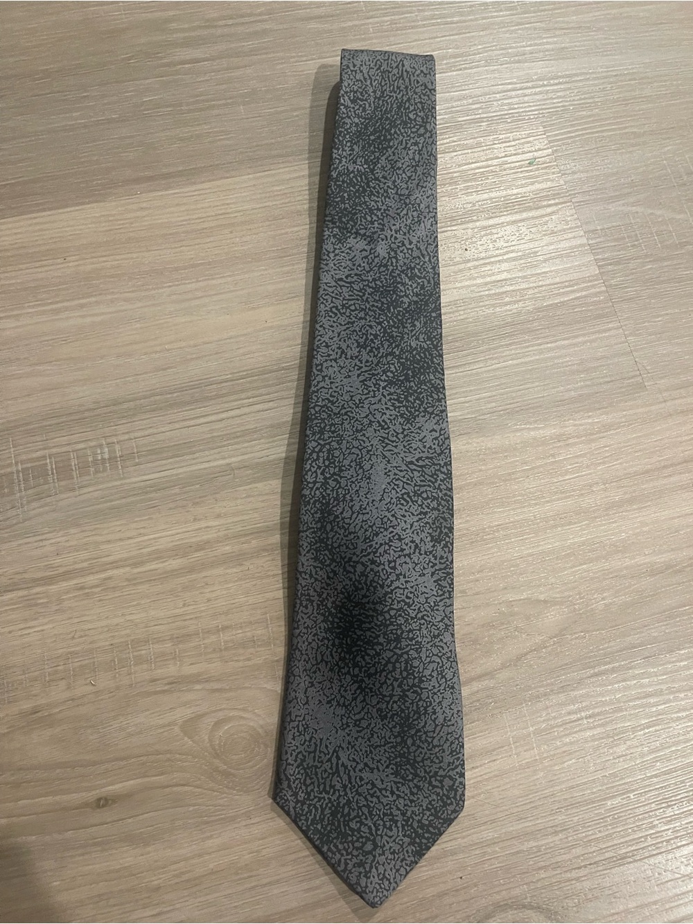 Paco rabanne Gray Textured Men's Tie - Versatile Formal Accessory 100% silk